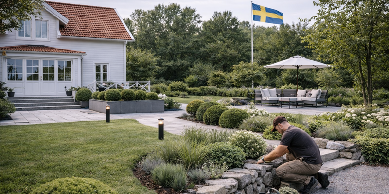 Trädgårdsarbete - Komplett trädgårdsskötsel och design